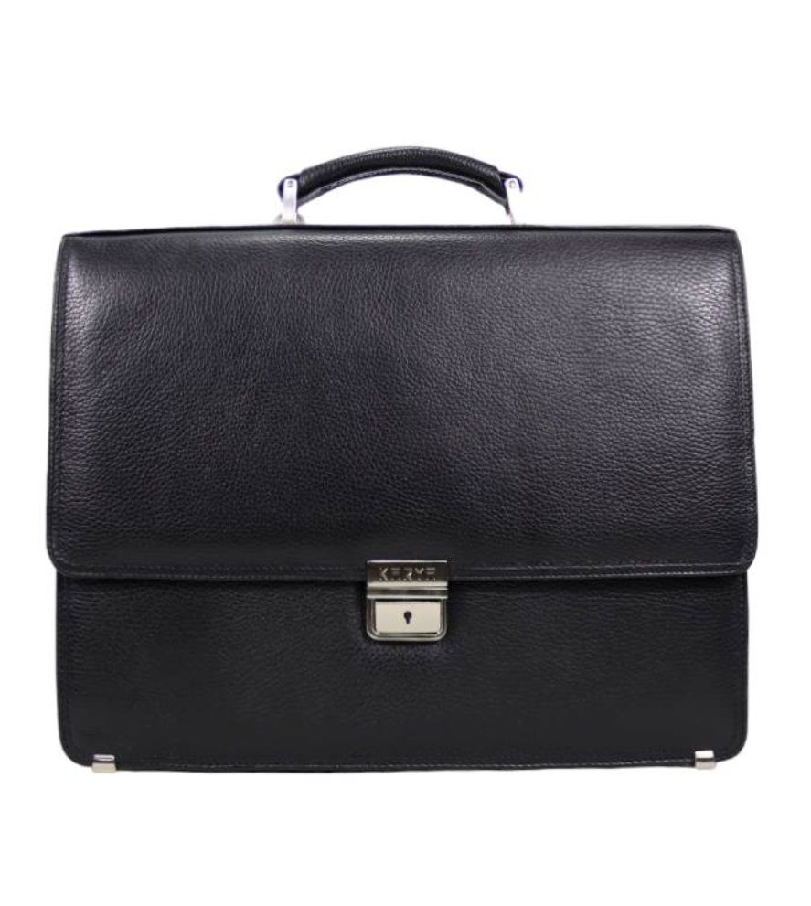 0376-45 Портфель натуральная кожа KARYA (Черный/37*28*7/натуральная кожа/KARYA)