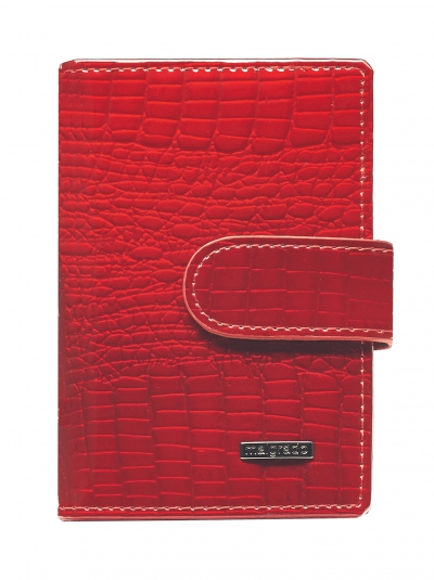 42003-44# Red Визитница (Malgrado) (красный/7,5*11*1,5/натуральная кожа/Malgrado)