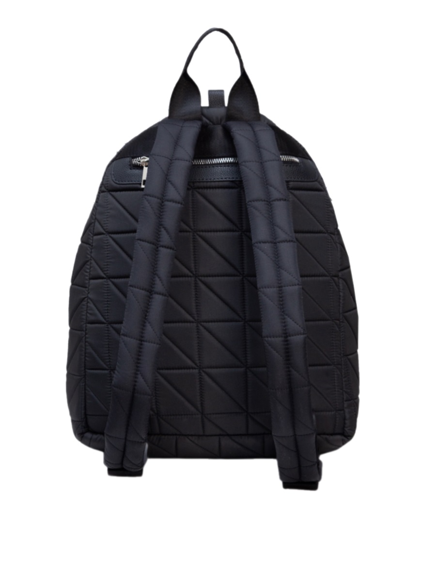 709-3030404/1 Рюкзак черный+треугольники+карабин+мягк. лямки (Dewspo) (Черный/29*37*16/текстиль/KATY NIKOLAEVA)