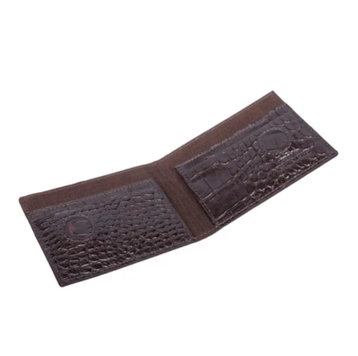 0903-57 Зажим для купюр KARYA (Коричневый/10*8,5*1,5/натуральная кожа)