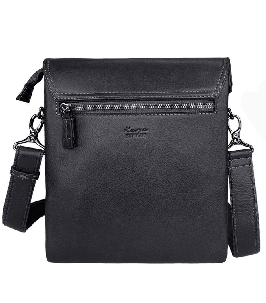 0274-554 Сумка мужская натуральная кожа KARYA (Черный/22*25*7/натуральная кожа/KARYA)