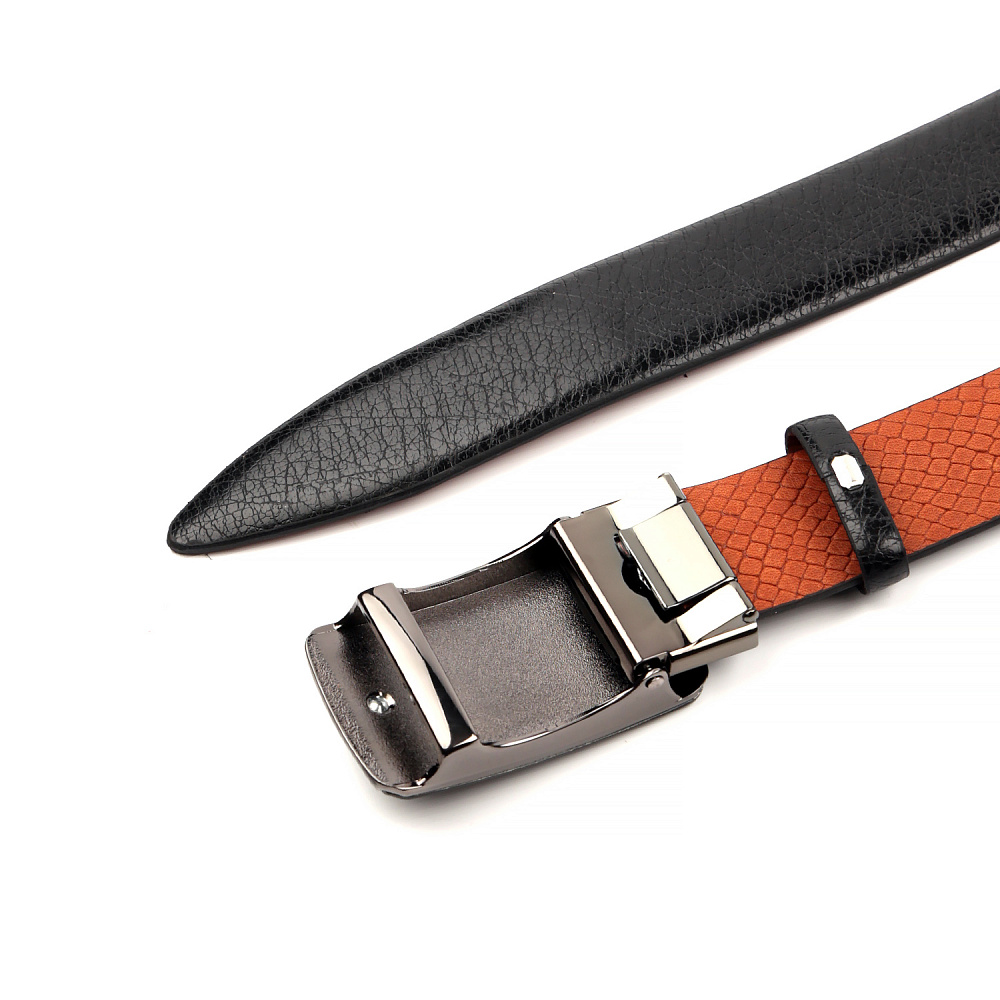 FR2516-2 FABRETTI Ремень муж. натуральная кожа (размер 125) (Черный/125 см/натуральная кожа коровы)