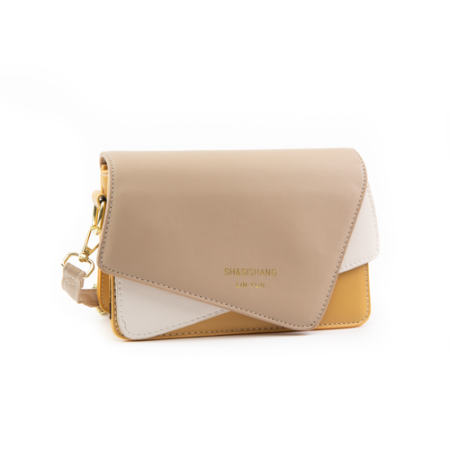 01-505-39-4 Сумка женская (бежевый/жёлтый) (Бежевый/жёлтый/21*8*14/Экокожа/S)