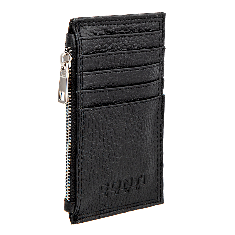 15-34 black Картхолдер Conti UOMO (черный/7,5*13,5*1/натуральная кожа/Conti Uomo)