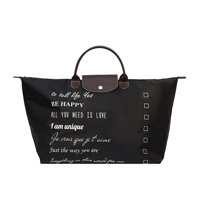 175 Сумка дорожная (Моя жизнь-мои правила/черный) (Черный/44*30*22/текстиль/ANTAN)