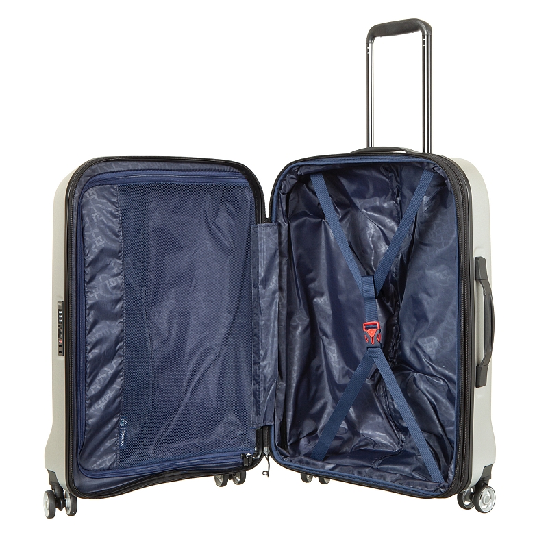 GM20075W24 (brushed silver) Чемодан-тележка Verage (серебряный/46*67*26/поликарбонат/M/3,25 кг/Verage)