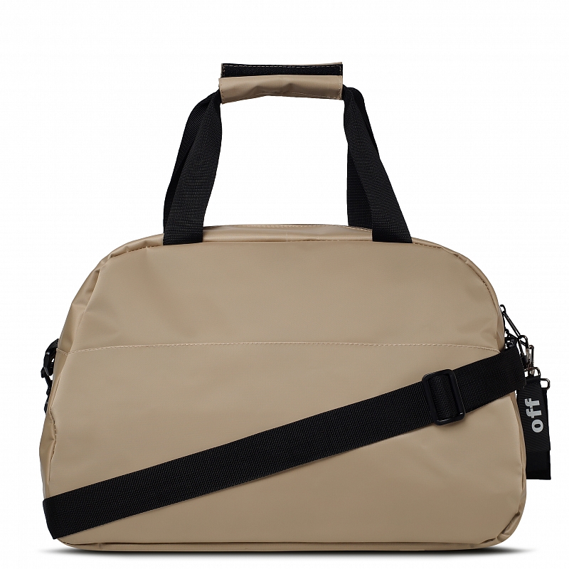 2-168 Сумка дорожная (Сатин/бежевый 222) (бежевый/43*31*29/Капровинил/ANTAN)