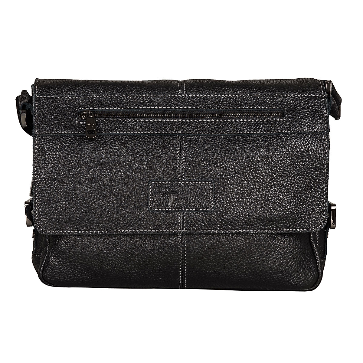 102-21627-1 Сумка мужская кожа (Пеллекон) (черный/31,5*25*8/натуральная кожа/PELLECON)