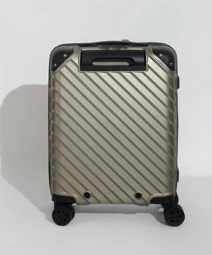 41H-004-420 Чемодан 4-х колесный (бежевый тёмный/39,5*55*20/полипропилен/S/2,5 кг/Eberhart)