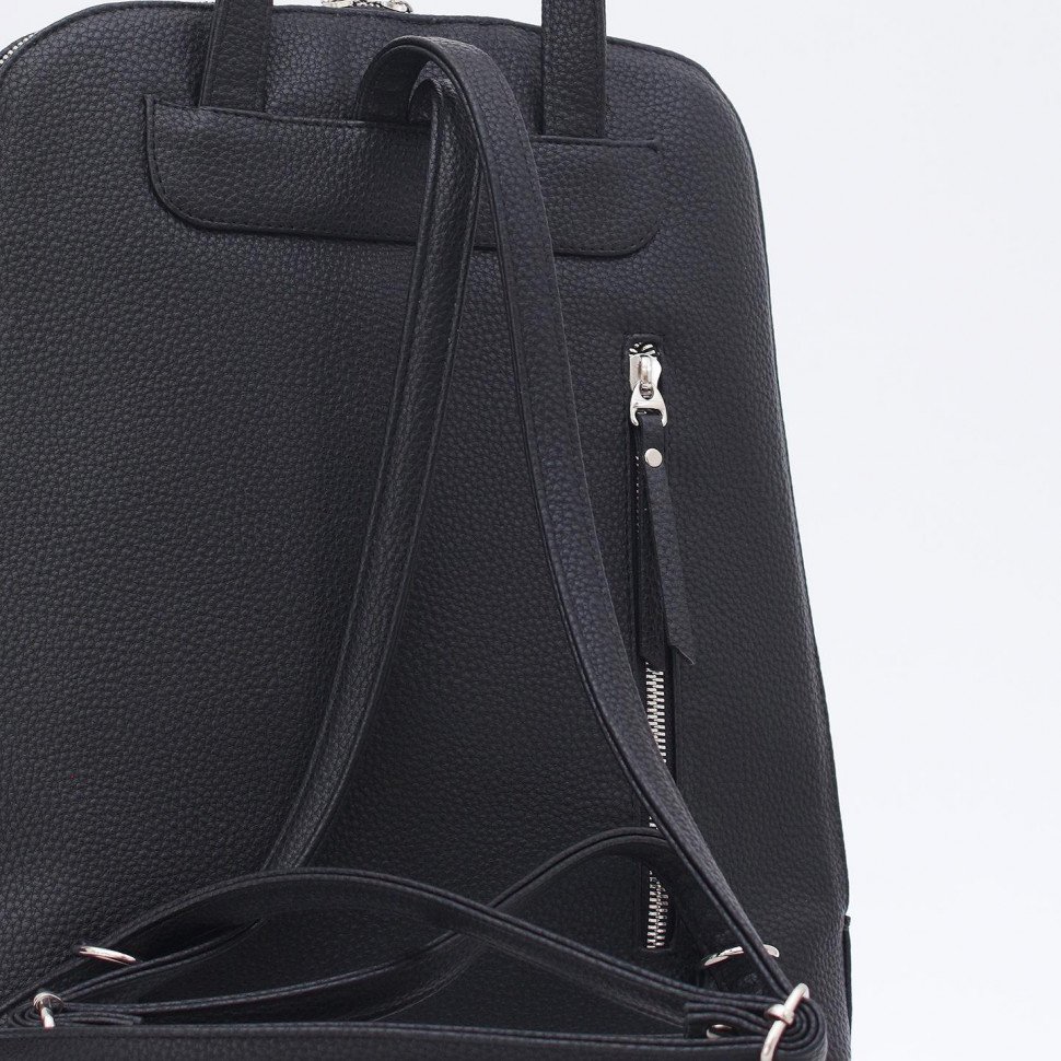 2130VNM Сумка-рюкзак женская Черный (Черный/32*29,5*9,5/Экокожа/Richet)