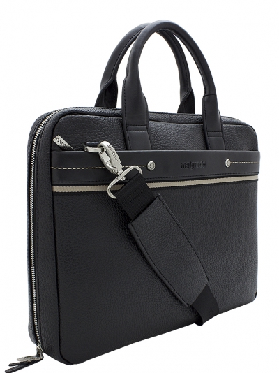 BR09-721 black Cумка мужская (Malgrado) (черный/38*28,5*7/натуральная кожа/Malgrado)