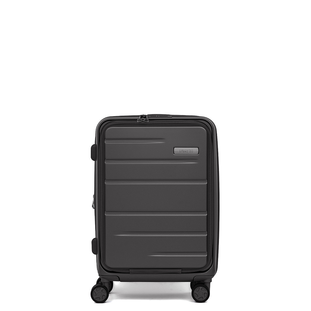 EN1030-20-3 FABRETTI Чемодан 4-х колесный 100% поликарбонат (серый/38*56*25/поликарбонат/S/FABRETTI)