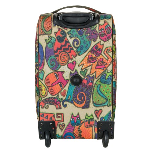 М-7620-1 Сумка на колесах дизайн кошки (бежевый) (бежевый/52*33*27/текстиль/NTL Continent)