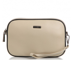 701К Сумка женская натуральная кожа (milk) (Бежевый/22*15*3/натуральная кожа/Redmond)