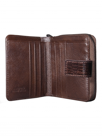 10502-01411# Brown Кошелек Маленький Malgrado (коричневый/10,5*10,5*2,5/натуральная кожа/Malgrado)