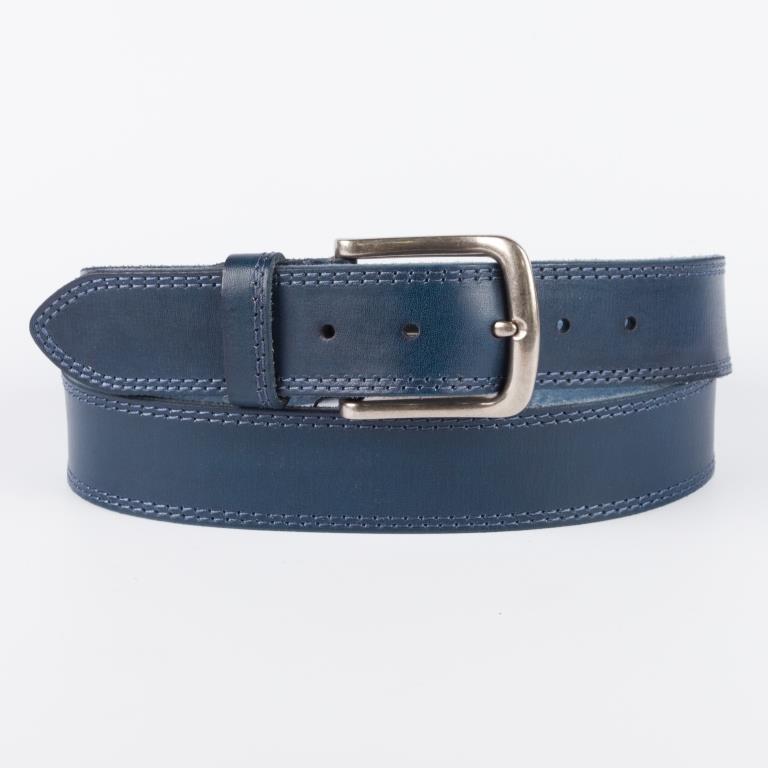 MLBJ4001-04 Ремень мужской (синий)(М) (Синий/4*110-130/натуральная кожа/Jonas Hanway)