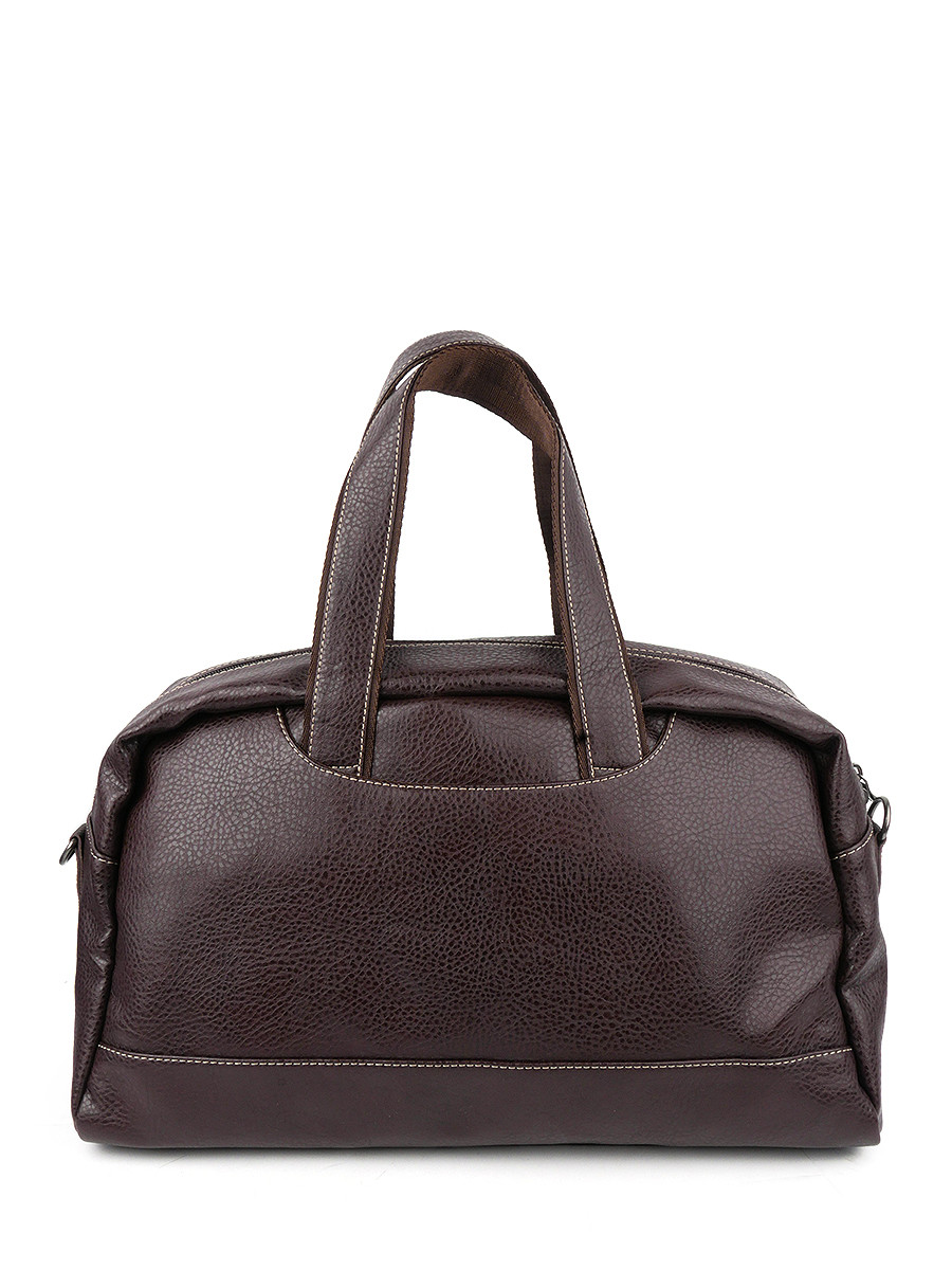 2-259 Сумка дорожная экокожа (коричневый) (Коричневый/44*27*21/Экокожа/ANTAN)