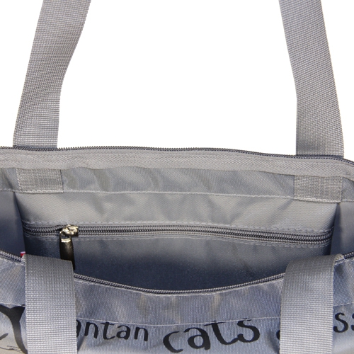 1-111 Сумка молодёжная (Дворовая компания/серый) (серый/36*43*12/текстиль/ANTAN)