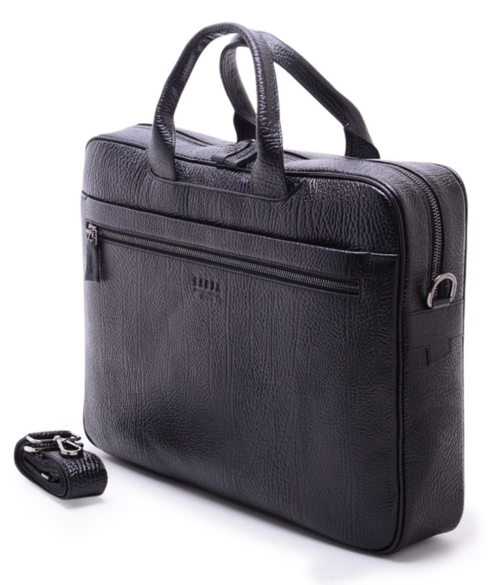 0260-45 Сумка натуральная кожа KARYA (Черный/40*33*8/натуральная кожа/KARYA)