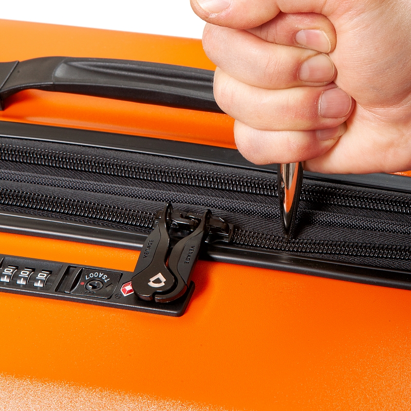 GM20075W20 (dark orange) Чемодан-тележка Verage (Оранжевый/39*55*20/поликарбонат/S/2,26 кг)