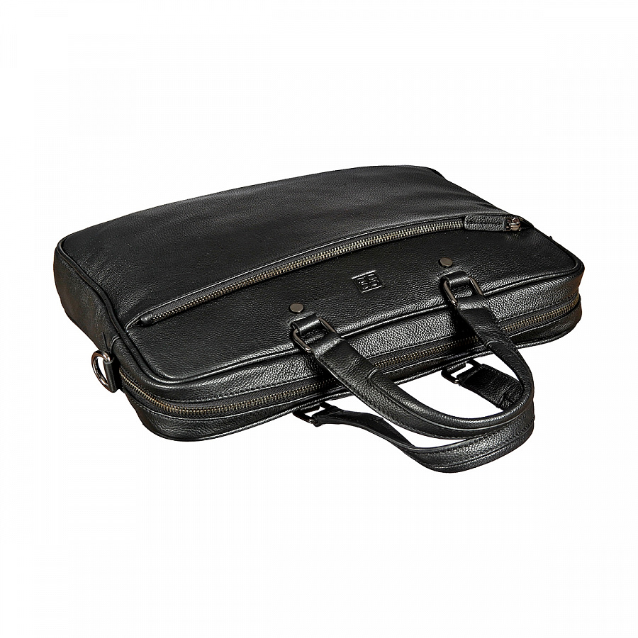 010-2811 (denim black) Бизнес-сумка Sergio Belotti (черный/36*27*4/натуральная кожа/Sergio Belotti)