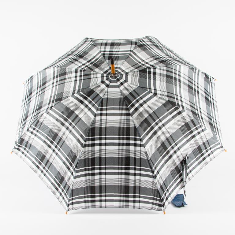 RT-41642 Зонт женский, трость, полуавтомат, дерев крюк (эпонж/Russian Look)