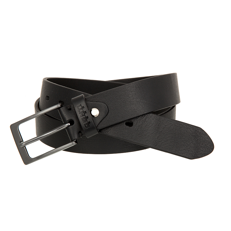 35003 Black Ремень Conti Uomo (длина 120) (черный/120 см/натуральная кожа/Conti Uomo)