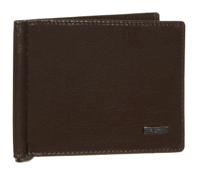 32006-3-5402D Brown Зажим для денег (Malgrado) (коричневый/11,5*8,5*0,8/натуральная кожа/Malgrado)