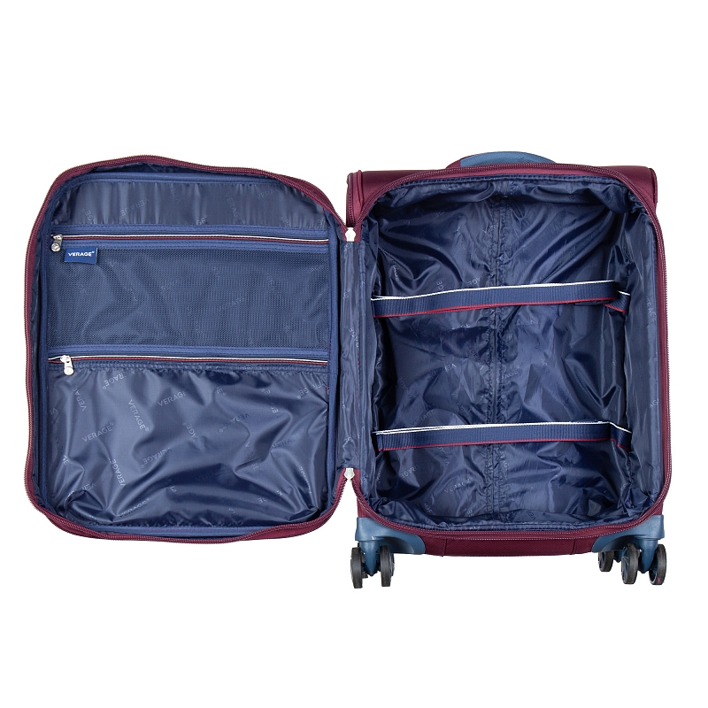 GM17016W20 (grape red) Чемодан-тележка Verage (Бордовый/40*55*20/полиэстер/S/2,4 кг/44 литра)