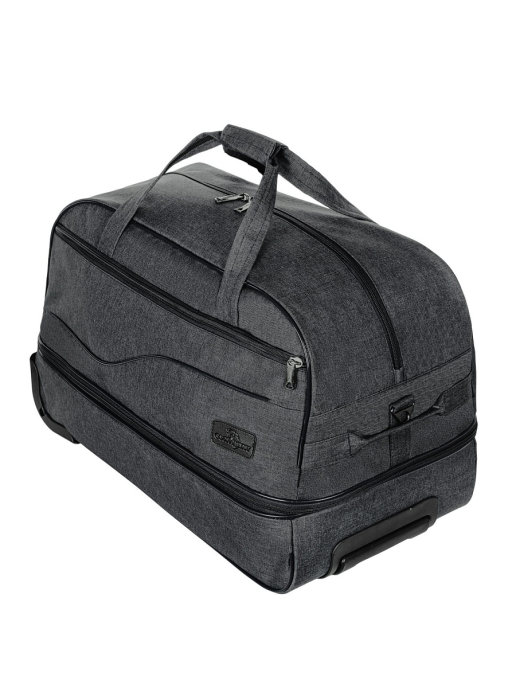 М-77 Сумка на колёсах катионик серый (серый/56*37*31/полиэстер/NTL Continent)