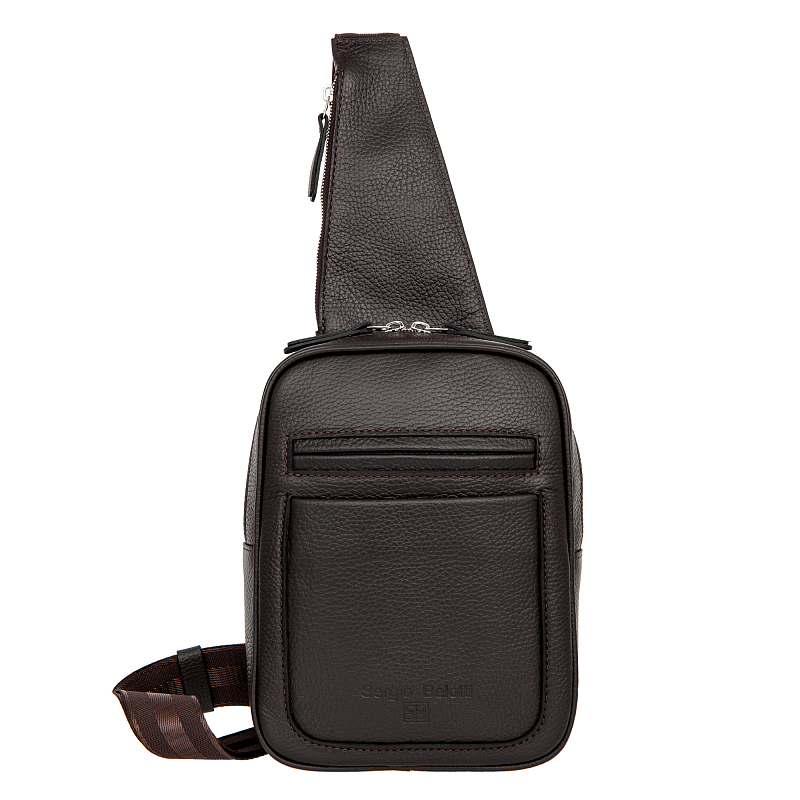 7072 (Napoli dark brown) Сумка СЛИНГ Sergio Belotti (коричневый/18*25*6,5/натуральная кожа/Sergio Belotti)
