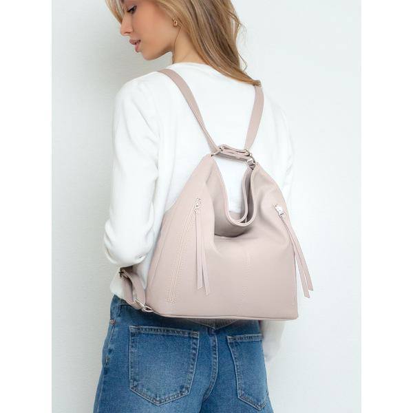 2854VN Сумка-рюкзак женская Бежевый (бежевый/30*32*11/экокожа/Richet)