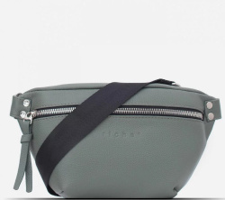 2476LN Сумка женская поясная Зеленый (Зелёный/24*14*6/натуральная кожа/Richet)