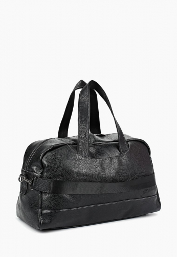 2-259 Сумка дорожная экокожа (черный) (черный/44*27*21/экокожа/ANTAN)