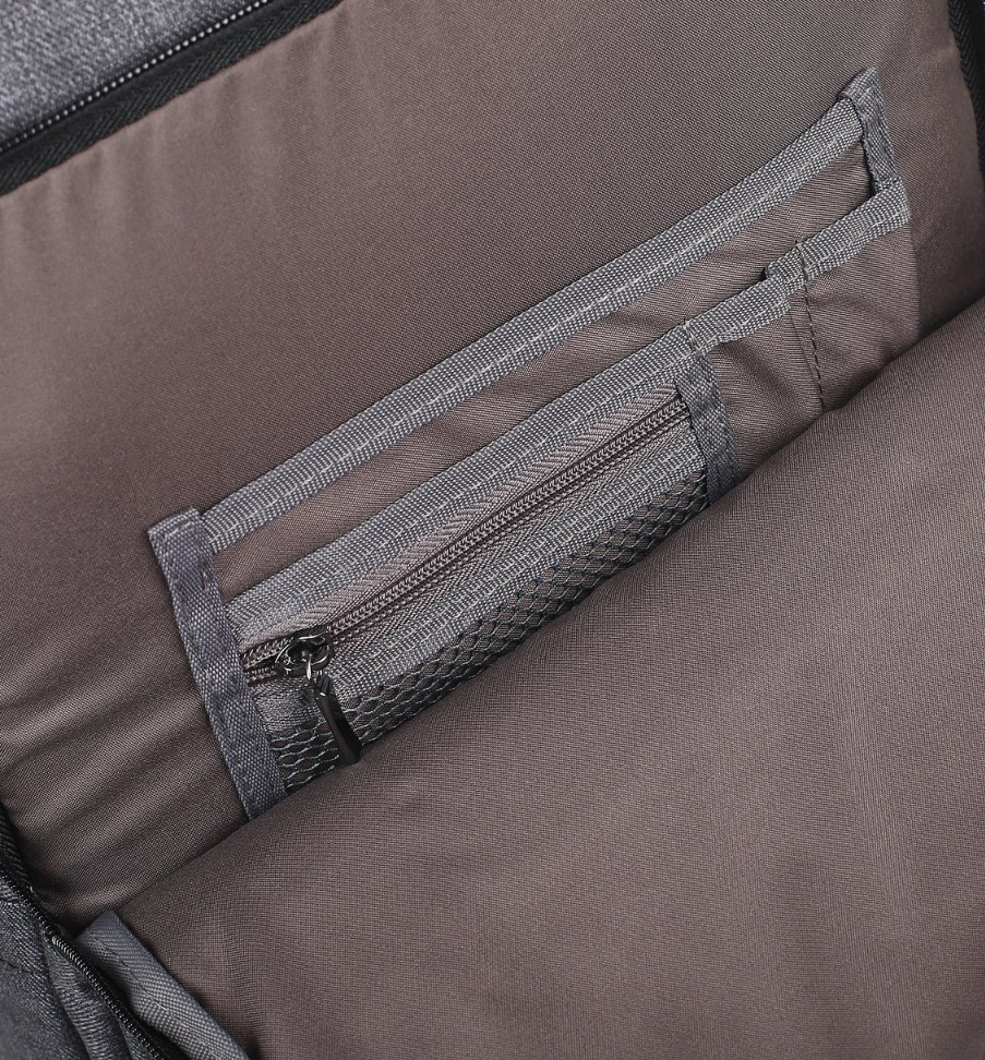 EBH29827-DG-14 Рюкзак (Серый тёмный/30*42*14/нейлон/0,66 кг/Eberhart)