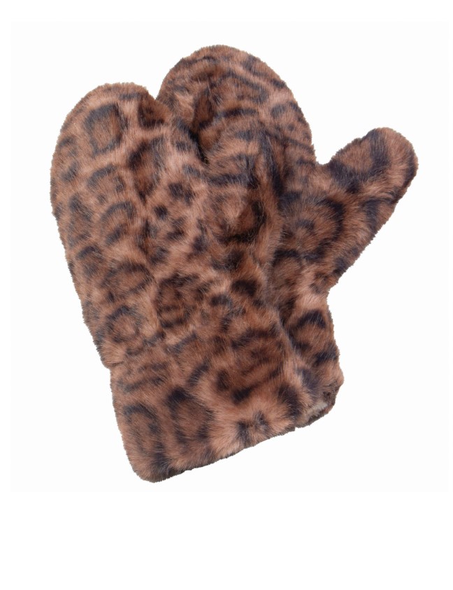 115-751-46-4 Варежки женские (7) (коричневый/7/полиэстер/искусственный мех/Redmond)