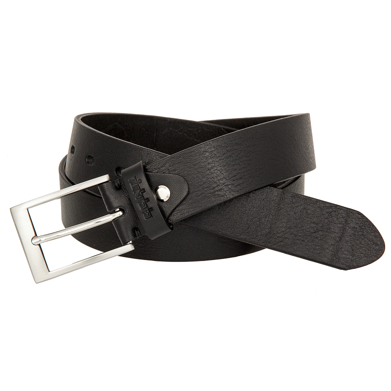 35066 Black Ремень Conti Uomo (длина 130) (Черный/130 см/натуральная кожа/Conti Uomo)