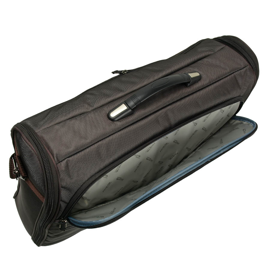 7040 (коричневый) Портплед двойной карман №2 текстиль (Коричневый/60*53*15/полиэстер/2,0 кг./48 литров/Polar)