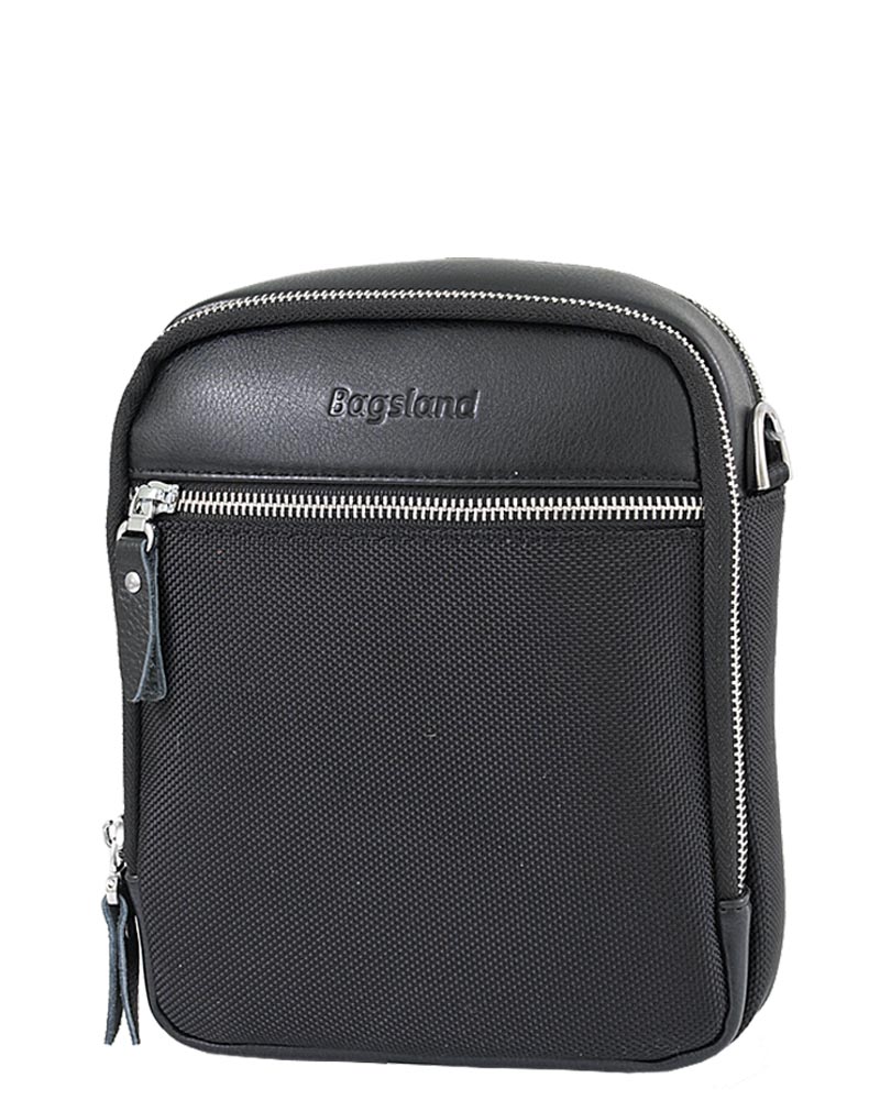 ВШ-8165-6 Сумка мужская (чёрный) (Черный/23*29*5,5/Экокожа/текстиль/M/Bagsland)