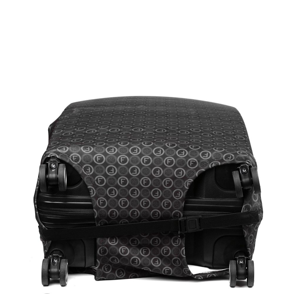 W1031-M (FABRETTI) Чехол для чемодана 92%полиэстер 8%спандекс (черный/M/полиэстер/спандекс/FABRETTI)