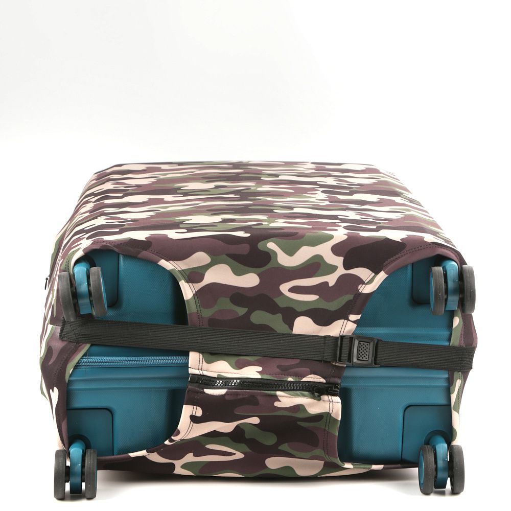 W1045-M FABRETTI Чехлы для чемоданов 92%полиэстер 8%спандекс (зелёный/M/полиэстер/спандекс/FABRETTI)