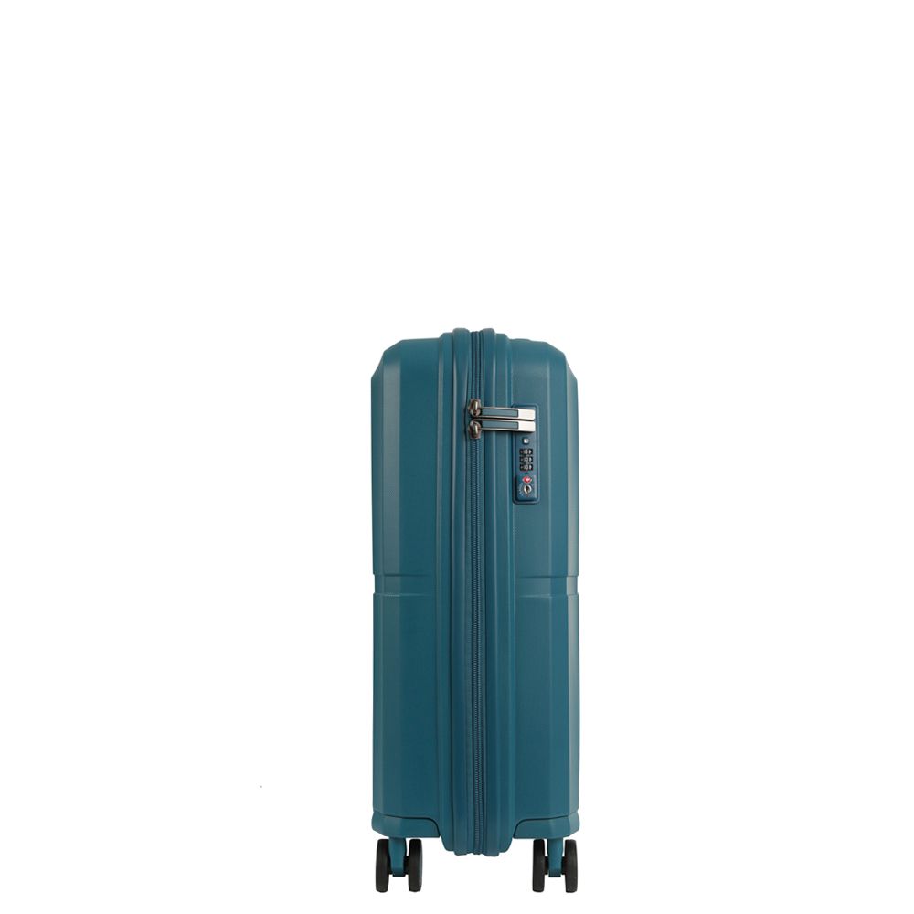 EN9550-20-11 FABRETTI Чемодан 4-х колесный 100% полипропилен (Зелёный/40*54*21/полипропилен/S/FABRETTI)