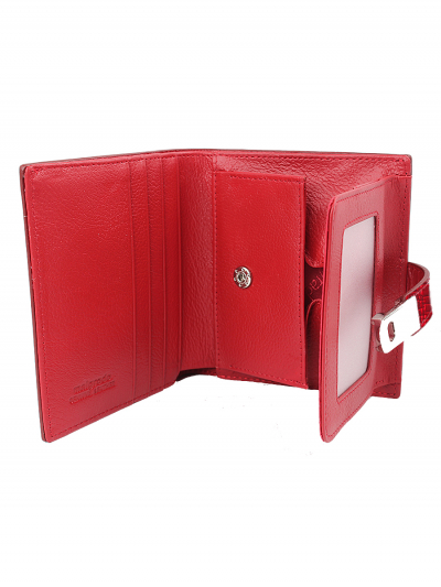 39001-44# Red Кошелёк Маленький Malgrado (красный/11*12*3/натуральная кожа/Malgrado)
