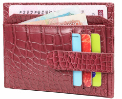 34471-148 Bordo Визитница Malgrado (бордовый/13*9,5*1,5/натуральная кожа/Malgrado)