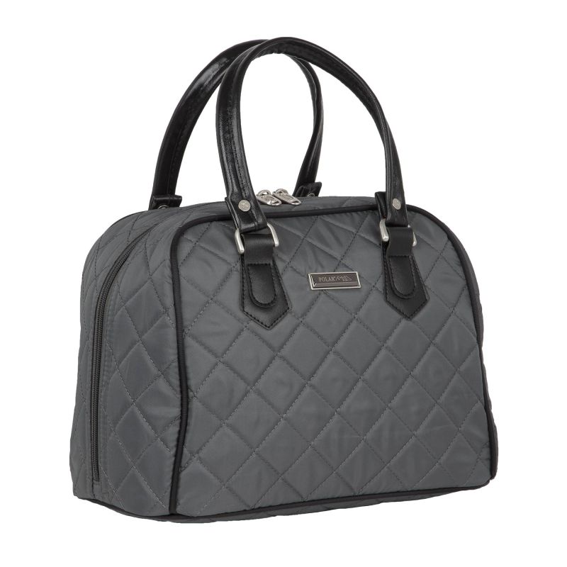 П7100-06 (серый) бьютик из стежки текстиль (Серый/31*25*18/полиэстер)