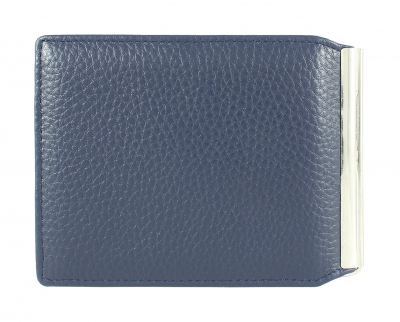32420-5003D Blue Зажим для денег Malgrado (синий/11,5*8,5*0,8/натуральная кожа/Malgrado)