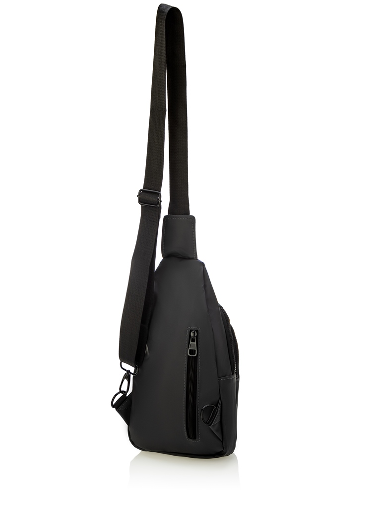 5213 РЮКЗАК на одной лямке ПОЛИЭСТЕР (Черный/17*31*6/полиэстер/Redmond)