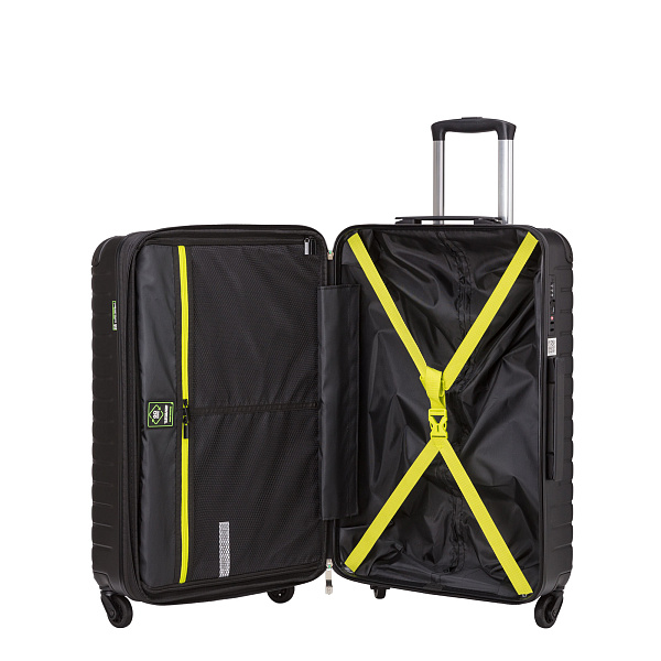 VAA5050M94200101 Чемодан 4-х колесный CARPISA (Черный/42*60*27/поликарбонат + ABS/M/CARPISA)