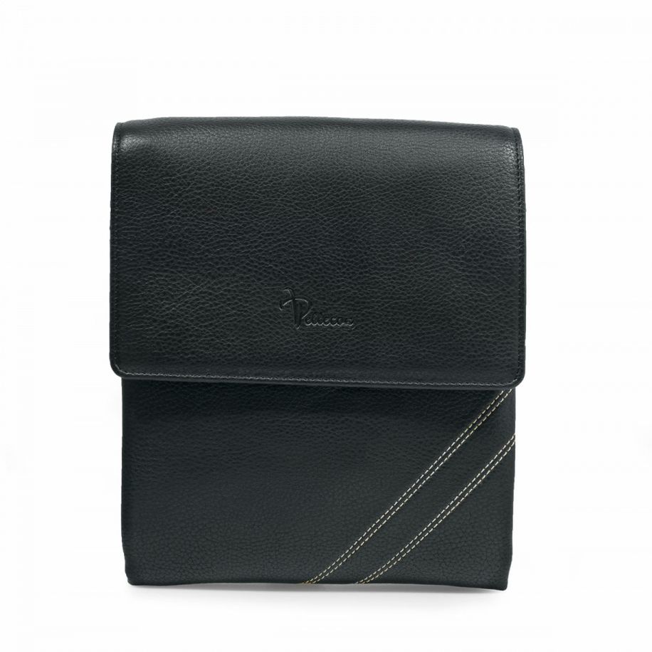 812-81285-1 Сумка мужская экокожа (Пеллекон) (Черный/22*27*4/Экокожа/PELLECON)