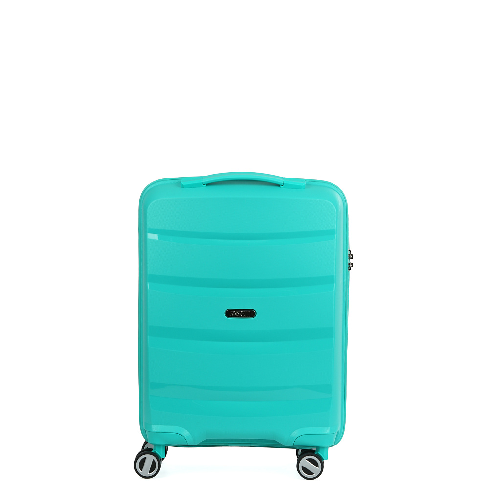 EN7520-20-111 FABRETTI Чемодан 4-х колесный 100% полипропилен (Бирюзовый/38*55*18/полипропилен/S/2,8 кг/FABRETTI)